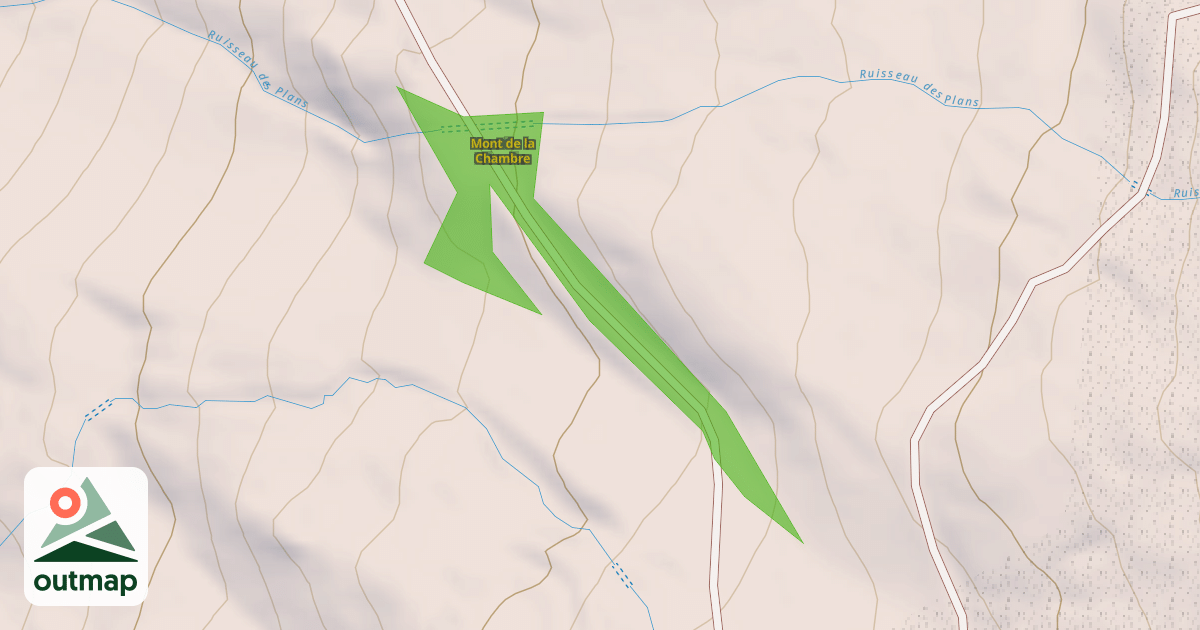 Map of Mont de la Chambre