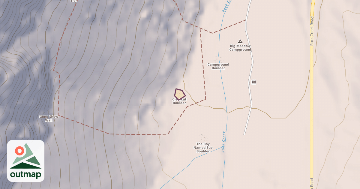 Map of Clearcut Boulder