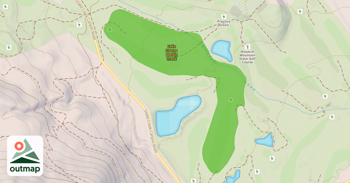 Map of Lake Course Nordic Track