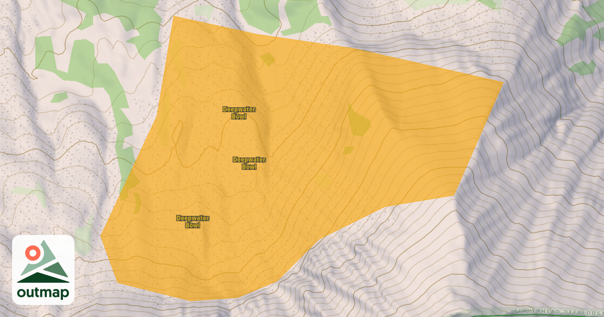 Map of Deepwater Bowl