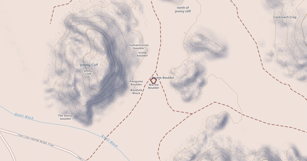 Map preview of Marley Boulder