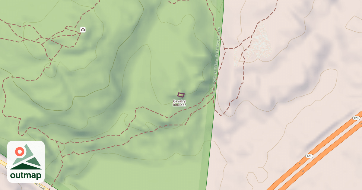Map of Climbing Boulder