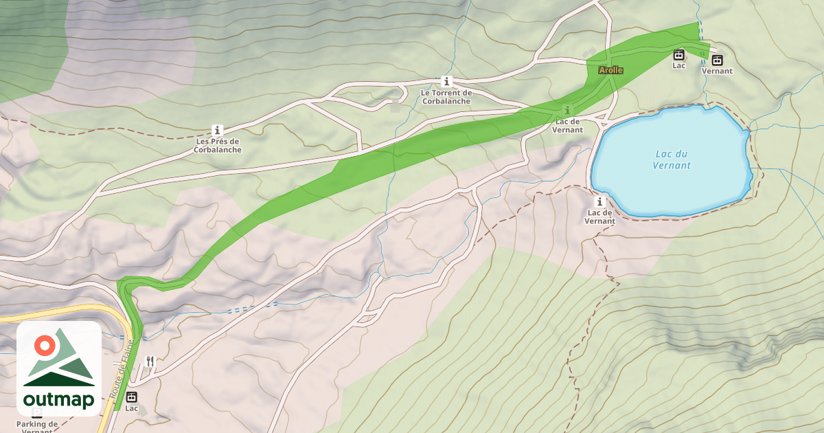 Map of Arolle