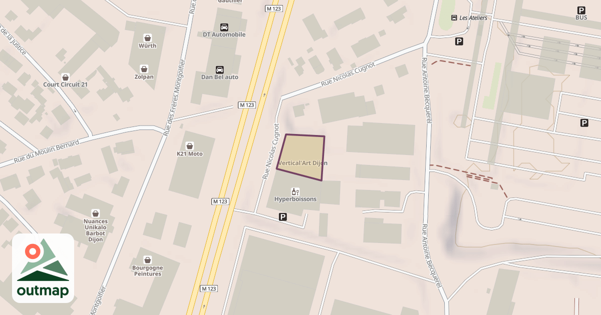 Map of Vertical'Art Dijon
