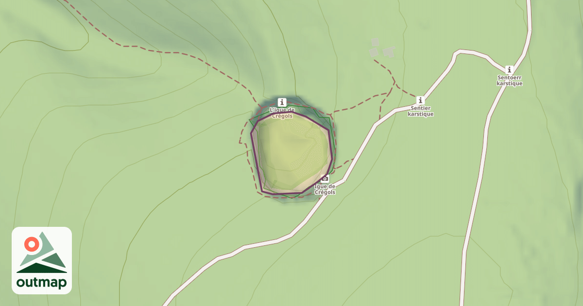 Map of Climbing Crag