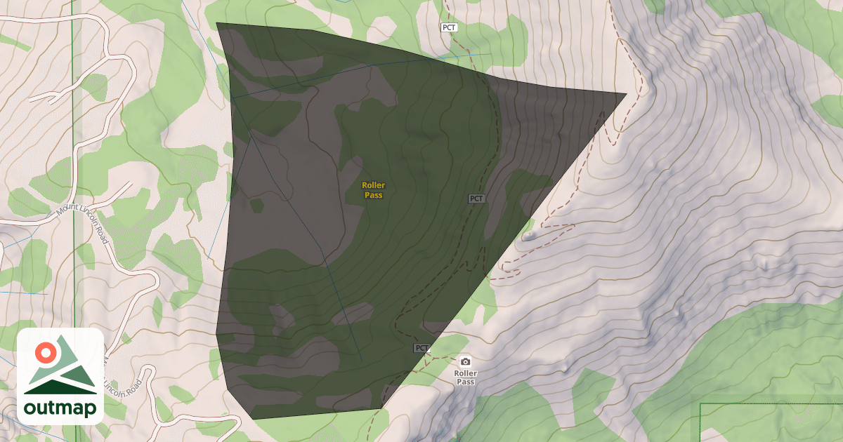 Map of Roller Pass