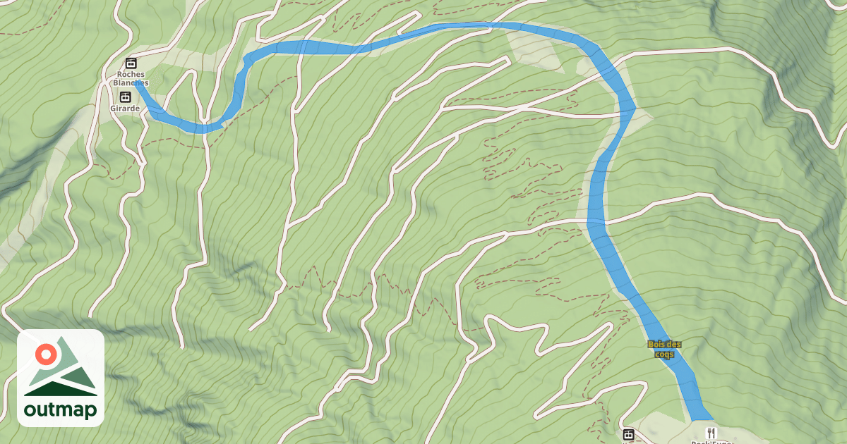 Map of Bois des coqs