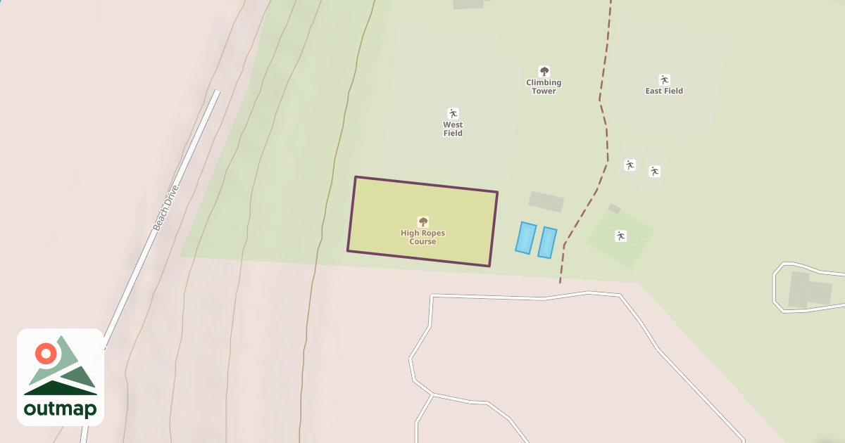 Map of High Ropes Course