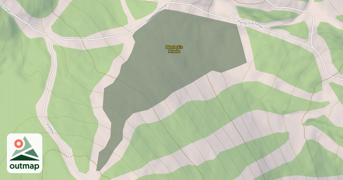 Map of Warlock's Woods
