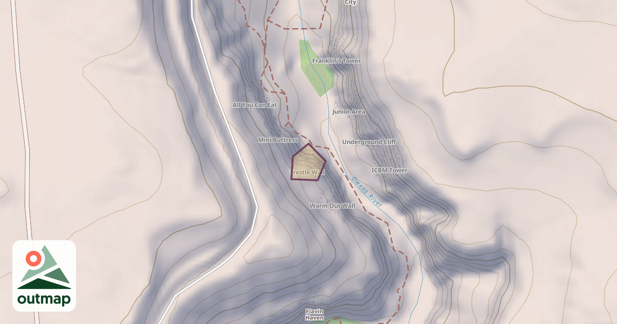 Map of Trestle Wall
