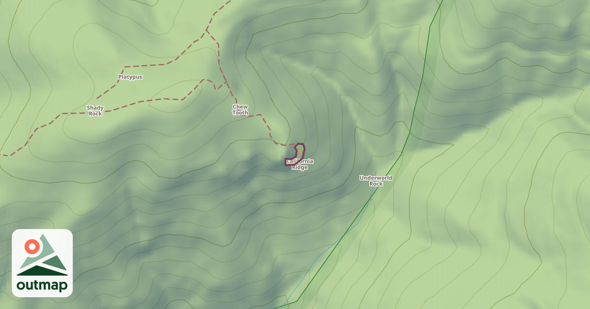 Map of California Ridge