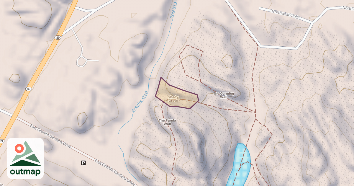 Map of Shady Grove