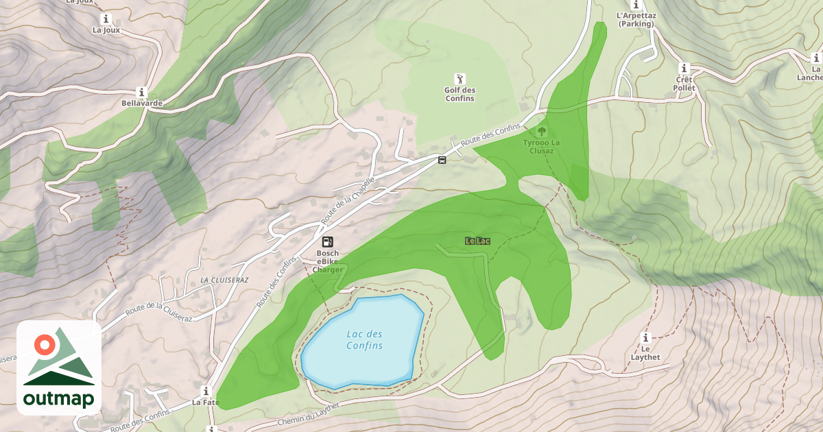 Map of Le Lac