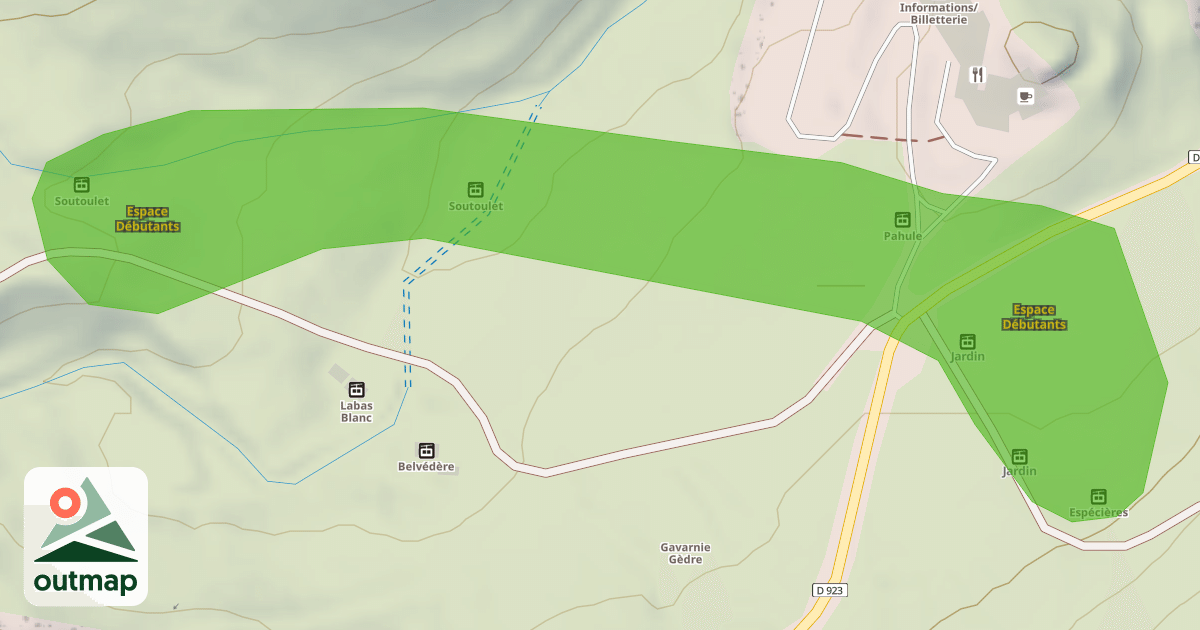 Map of Espace Débutants