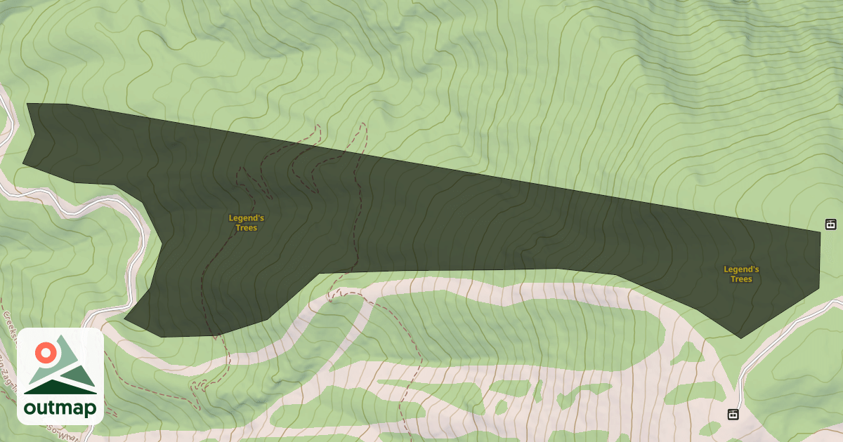 Map of Legend's Trees