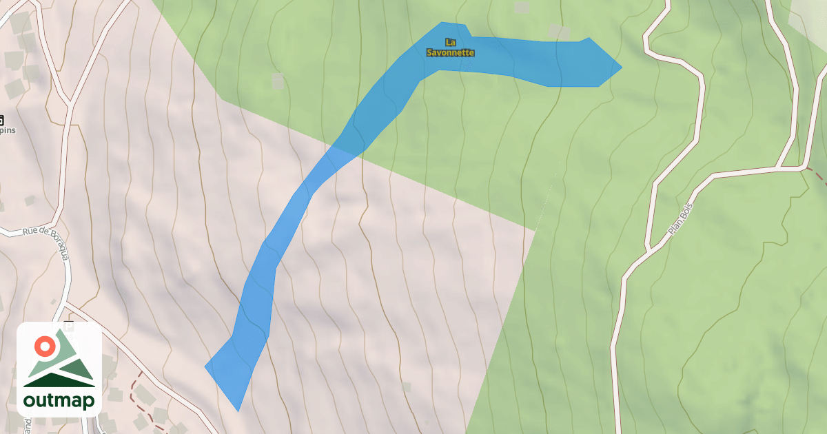 Map of La Savonnette
