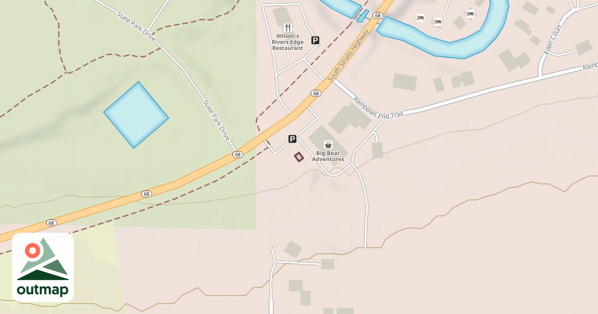 Map of Big Bear Adventures