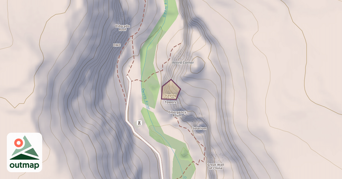 Map of Staying Power Towers