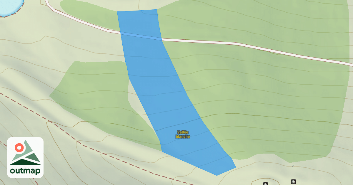 Map of Vallée blanche