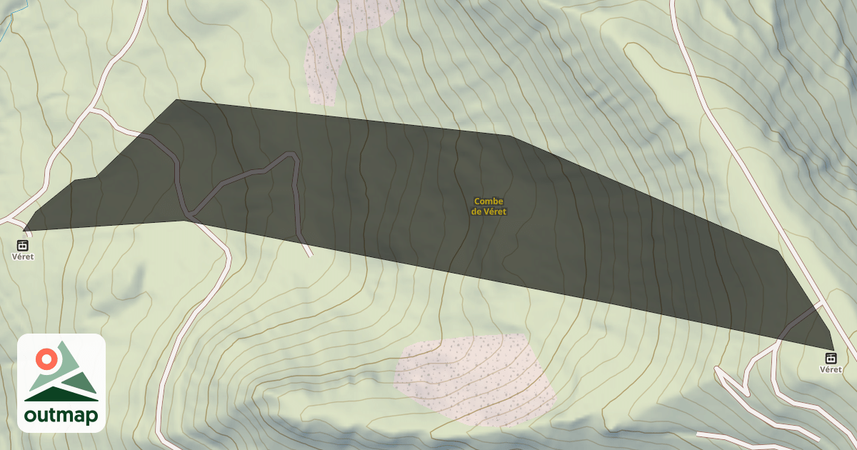 Map of Combe de Véret