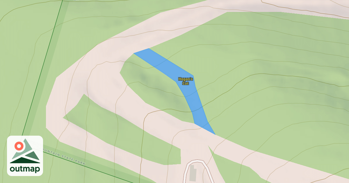 Map of Hegan's Cut
