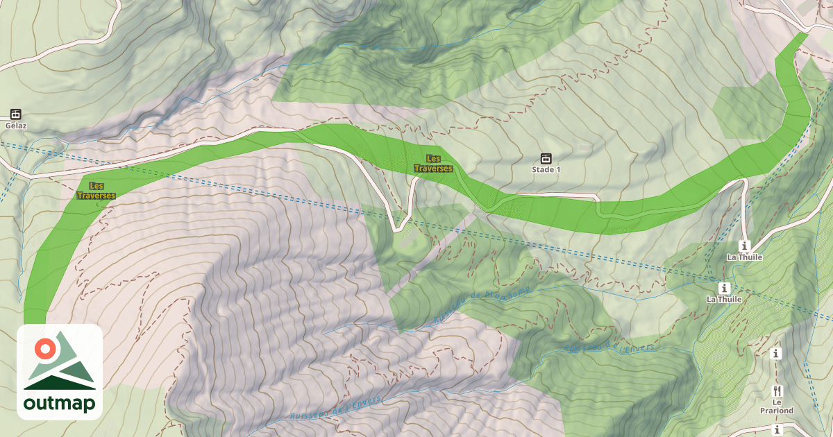 Map of Les Traverses