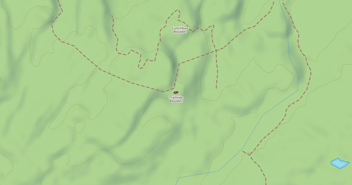 Map preview of Trailside Boulder