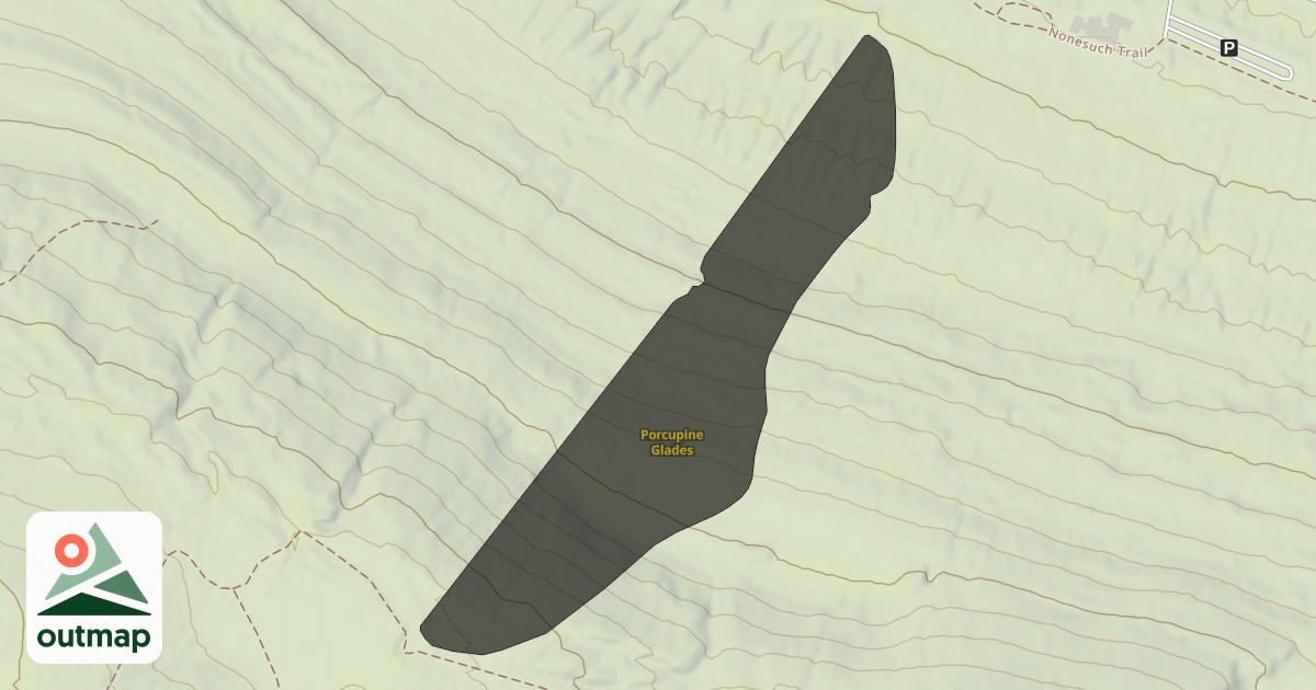 Map of Porcupine Glades