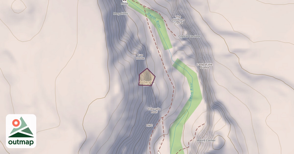 Map of Mothership Cliff