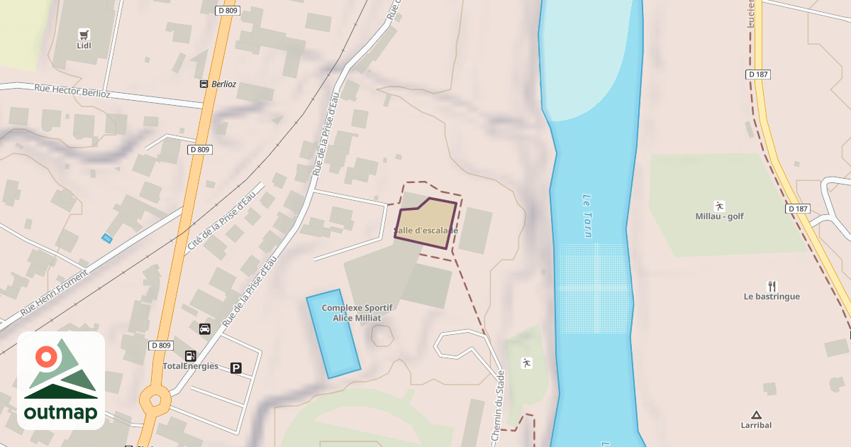 Map of Climbing Site