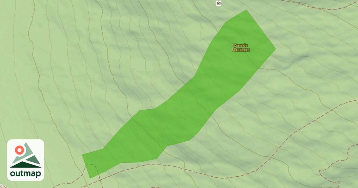 Map of Zone de l'Érablière