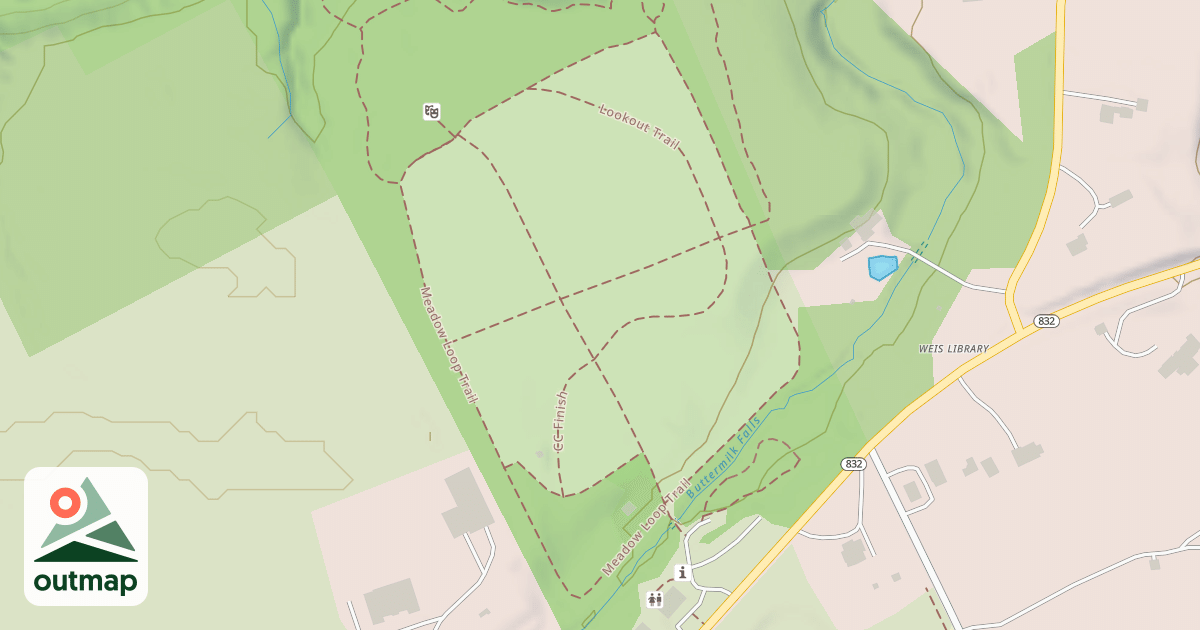 Map of Meadow Loop Trail