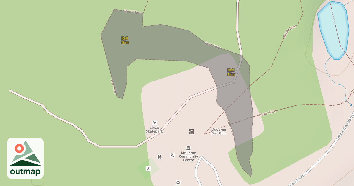 Map of Red 1km