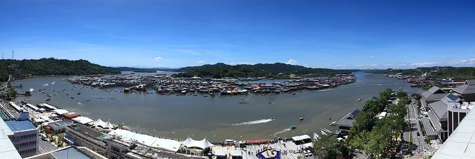Brunei — Panorama of Brunei Regatta