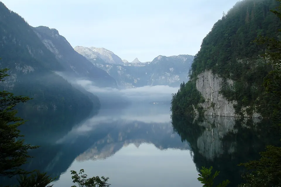 Germany — Königssee mirror view from Malerwinkel