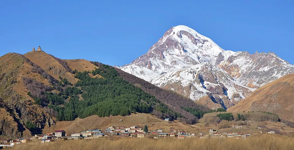 Georgia — Kazbek, Gergeti Trinity Church 2017