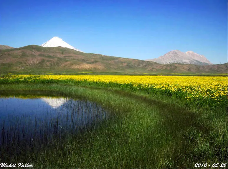 Iran — Lar Plain in the Mountain Damavand skirts & Central Alborz mountain
