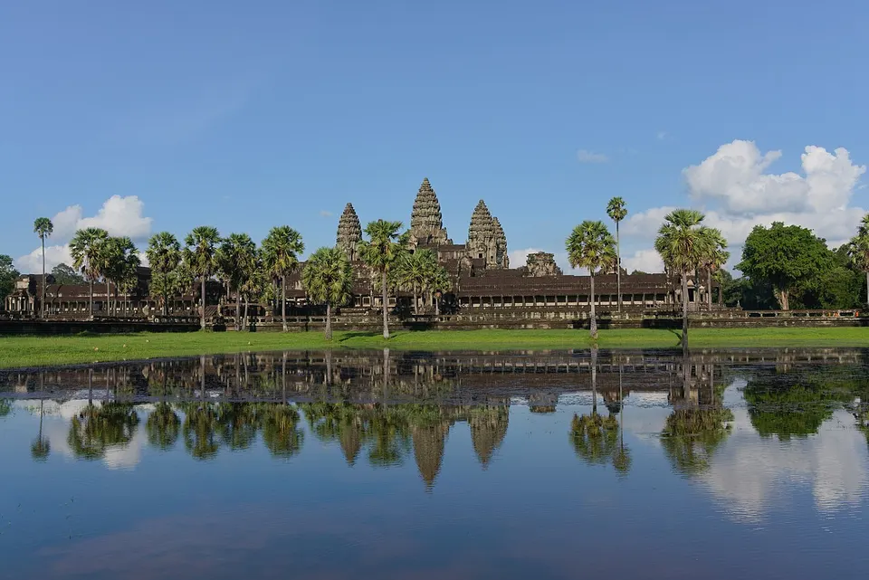 Cambodia — Angkor Wat with its reflection