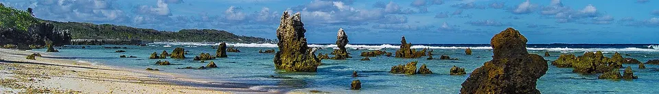 Nauru — Rocks by the Beach Nauru banner