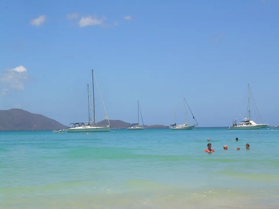 British Virgin Islands — Sailboats by Tortola