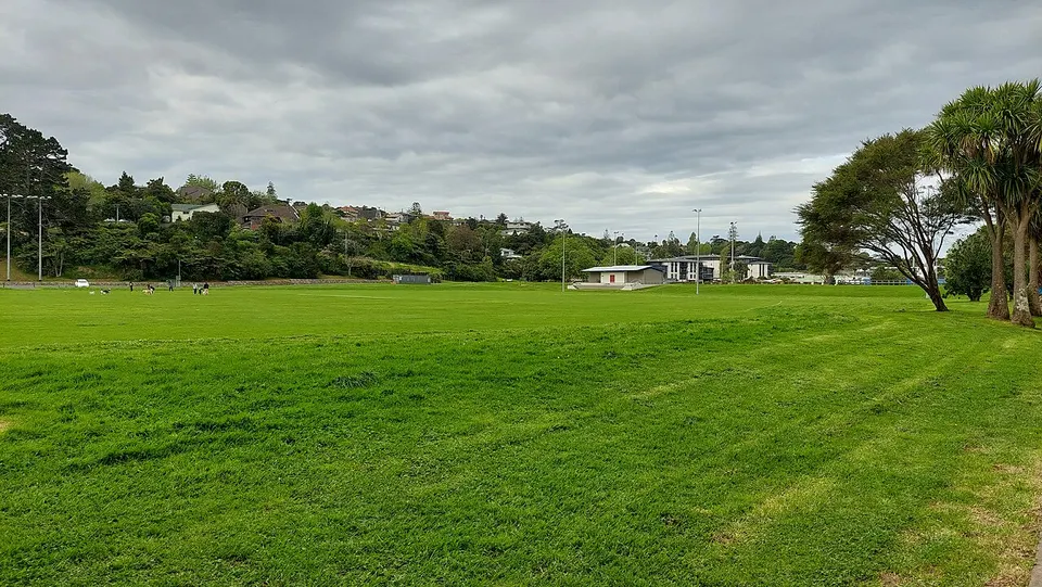 Freyberg Park, NE view across western half — Auckland Region, New Zealand