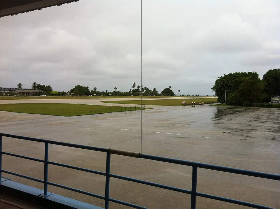 Waiting for the plane (15223227867) — Boe, Nauru
