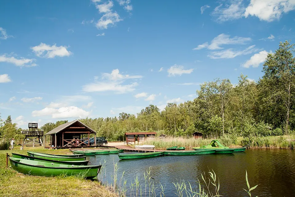 Boat station at Zebrus lake - panoramio — Dobeles novads, Latvia
