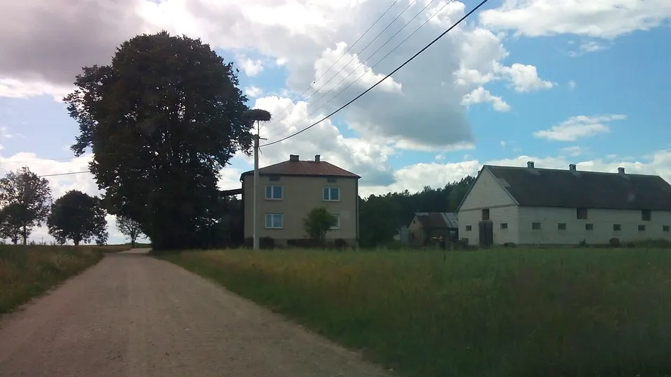 Bocianie gniazdo Dziękonie — Podlaskie Voivodeship, Poland