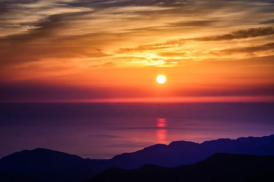 Philippine Sea from mountain in Yilan — Yilan County, Taiwan
