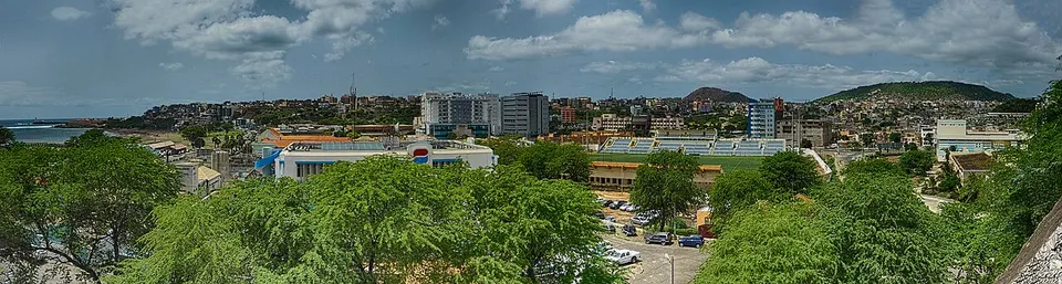 City and green urban park — Praia, Cabo Verde