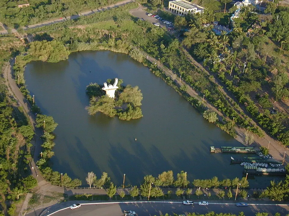 Waterside park and island — Sinaloa, Mexico