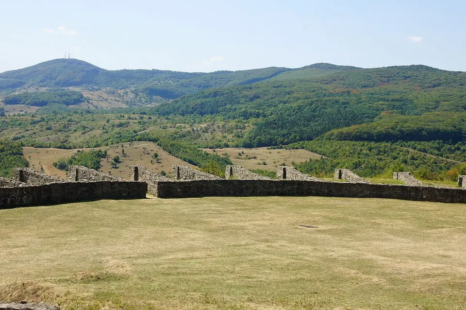 Rolling green hills and countryside — SALAJ, Romania