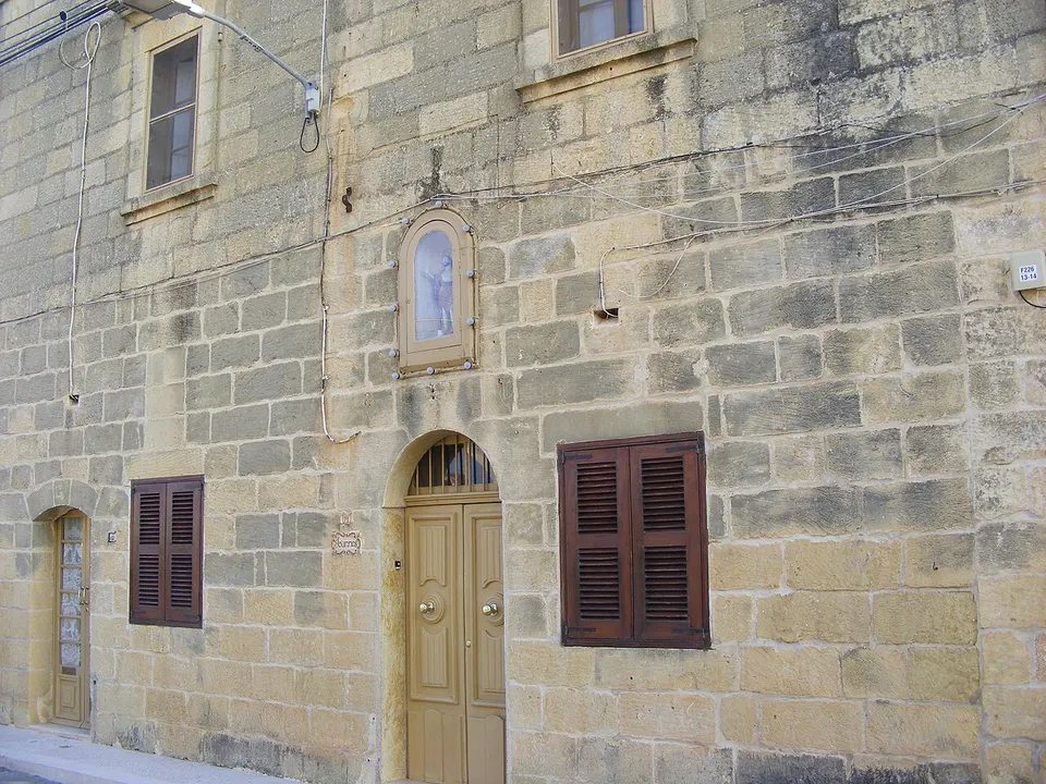 Nicpmi-01048-Xewkija Gozo Niche St John the Baptist 1 — Xewkija, Malta