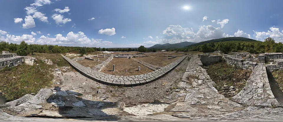 Bulgaria - Shumen Province - Veliki Preslav Municipality - Town of Veliki Preslav - Veliki Preslav Medieval Palace Complex - PhotoSphere (4) — Shumen, Bulgaria